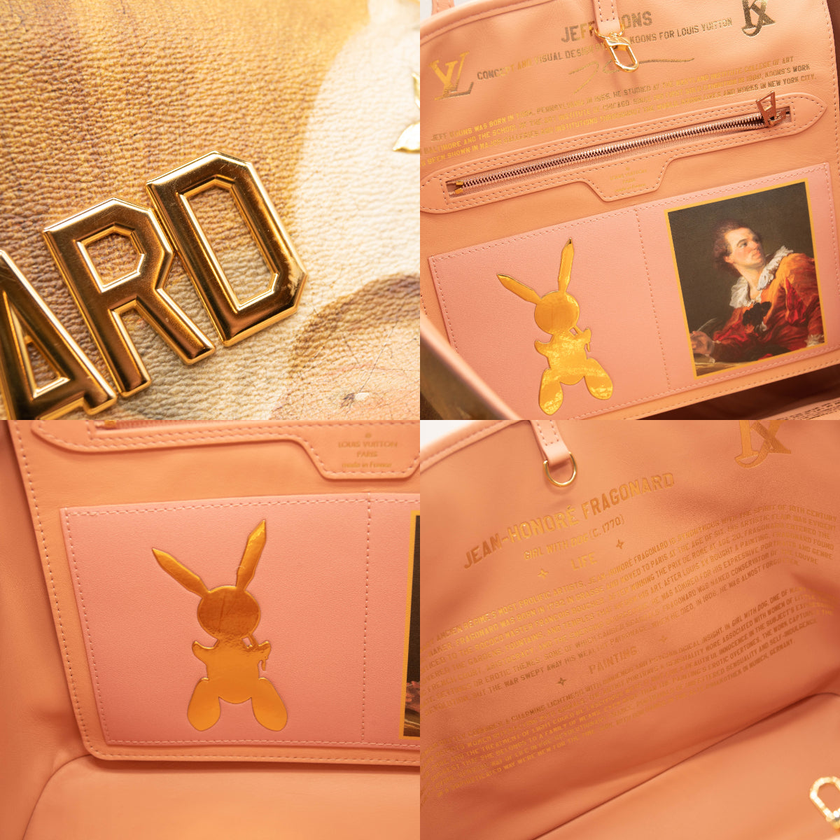 Louis Vuitton Masters Collection Fragonard Speedy 30 - Pink Handle