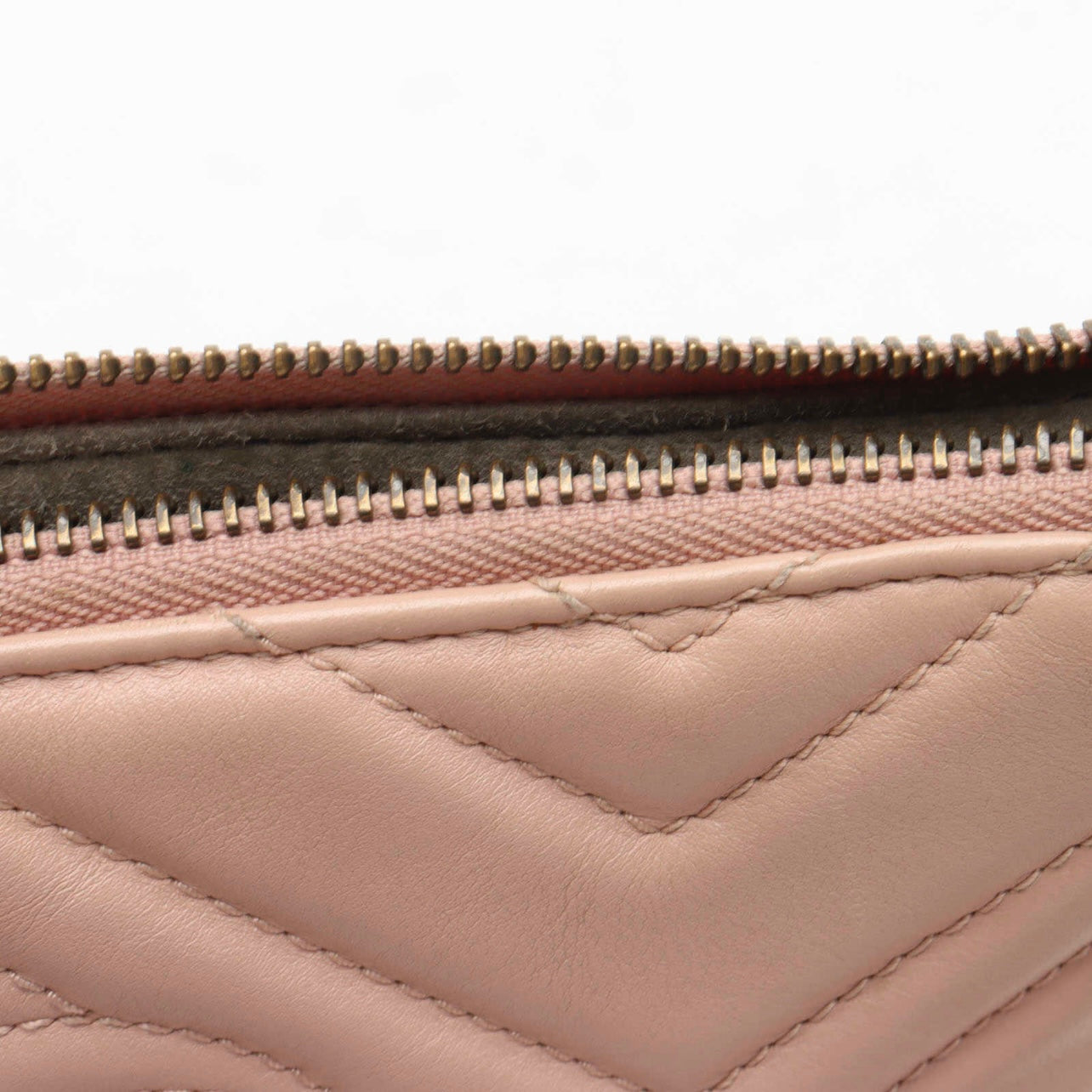 Gucci Calfskin Matelasse Mini GG Marmont Chain Bag Perfect Pink