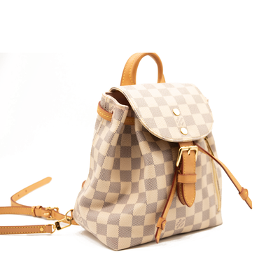 louis vuitton backpack checkered mini Louis Vuitton Damier Azur Sperone BB Backpack