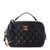 Chanel Calfskin Quilted CC Small Vanity Case Black