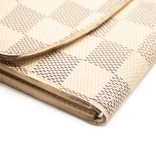 Louis Vuitton Damier Azur Emilie Wallet