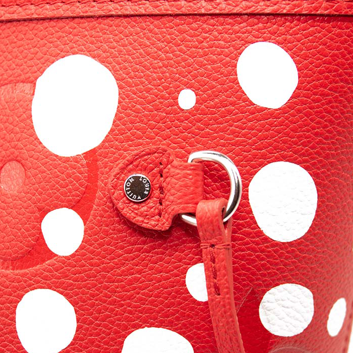Louis Vuitton LV x YK Empreinte Infinity Dots Neverfull mm Rouge Blanc