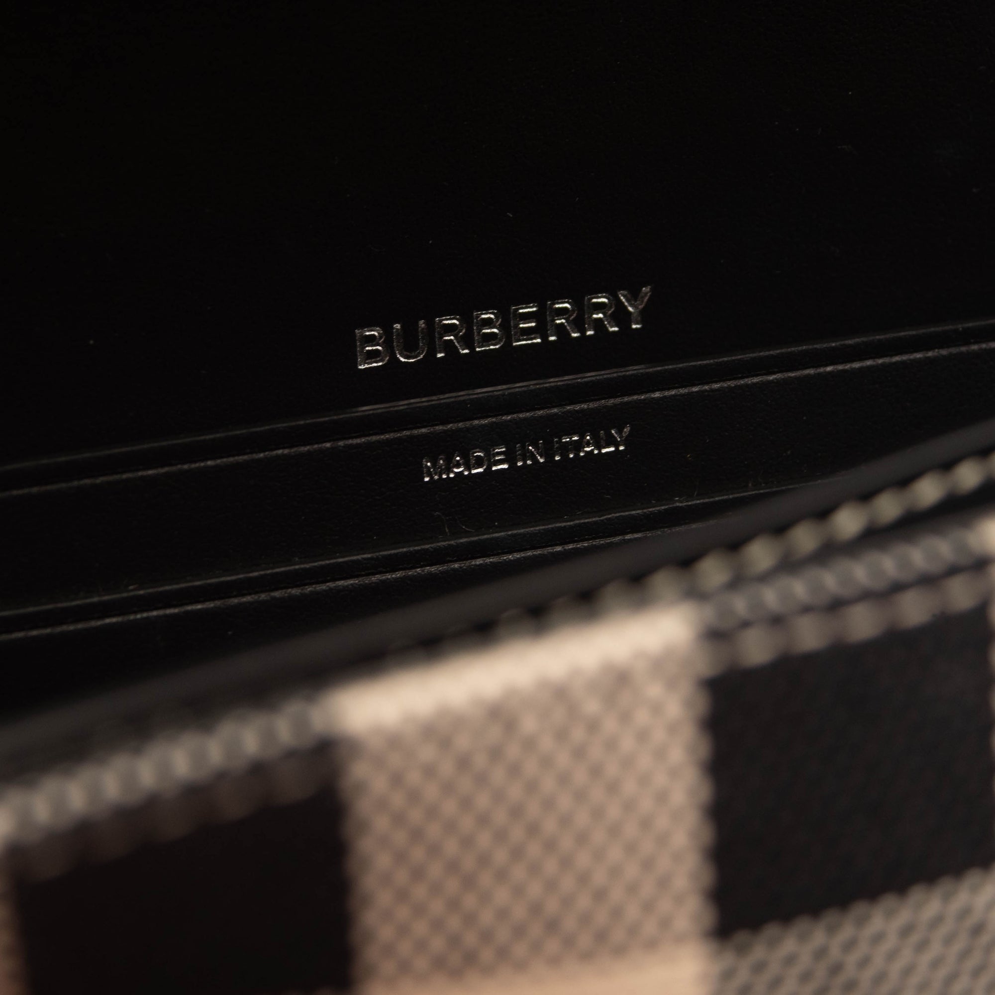 Burberry Olympia Check Canvas Shoulder Bag