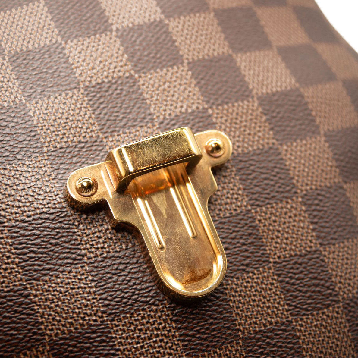 USED Louis Vuitton Clapton Creme Brown Damier Ebene Canvas Backpack