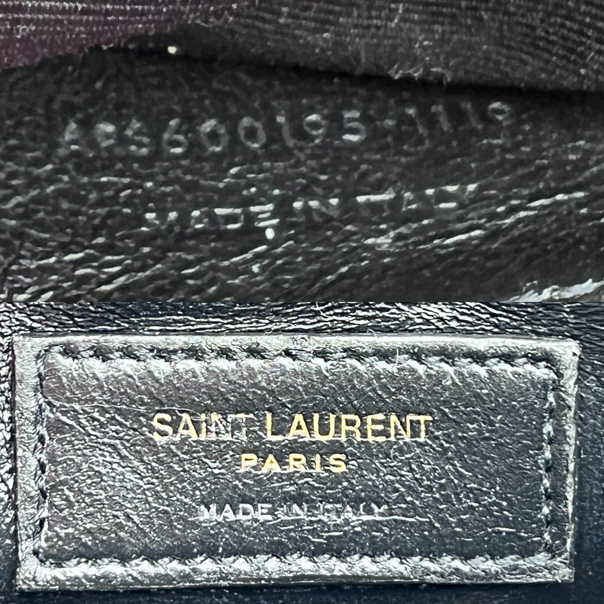 Saint Laurent Grain De Poudre Textured Mixed Matelasse Triquilt Small Monogram Satchel Black