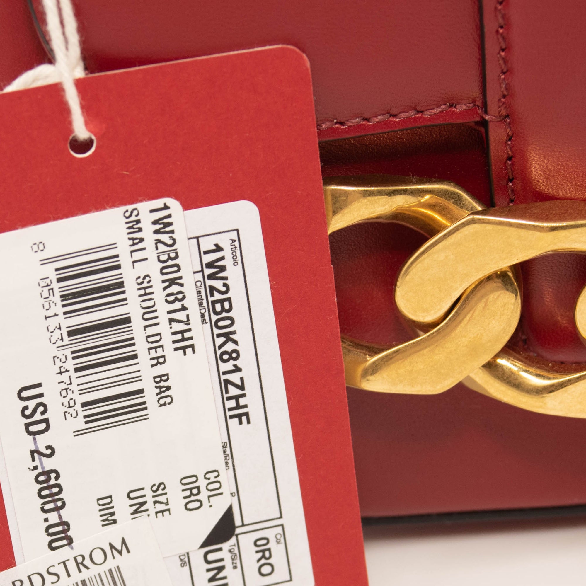 Valentino Garavani Small VLOGO Chain Leather Shoulder Bag