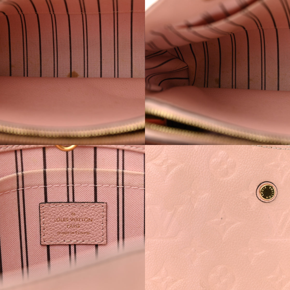 Louis Vuitton Empreinte Montaigne MM Rose Poudre Pink Tote