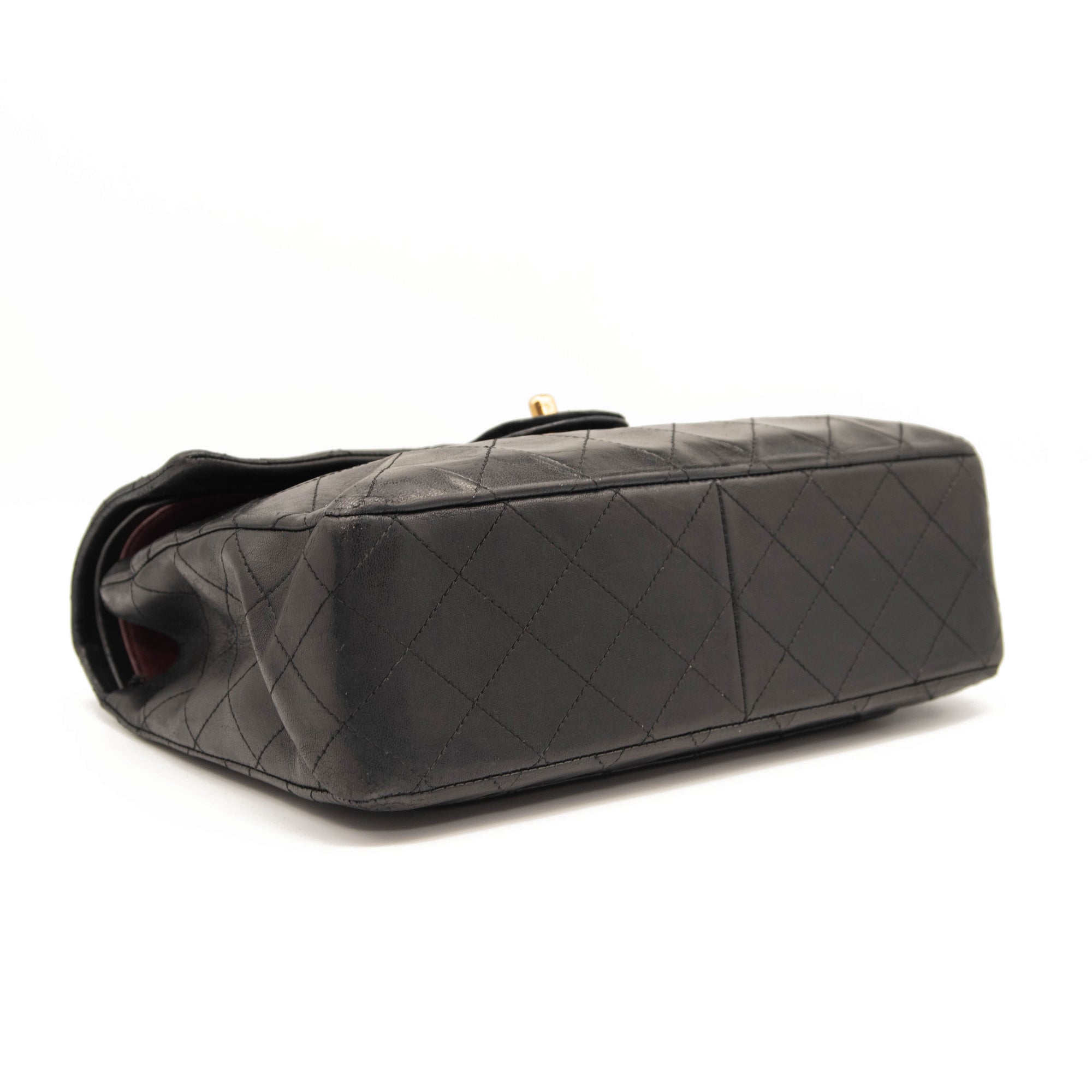 Chanel Lambskin Quilted Medium Double Flap Black