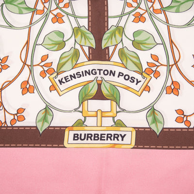 Burberry Ken Floral Print Silk Scarf