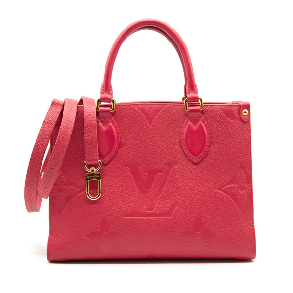 Louis Vuitton Pink Leather Monogram Empreinte Stardust Long Zippy