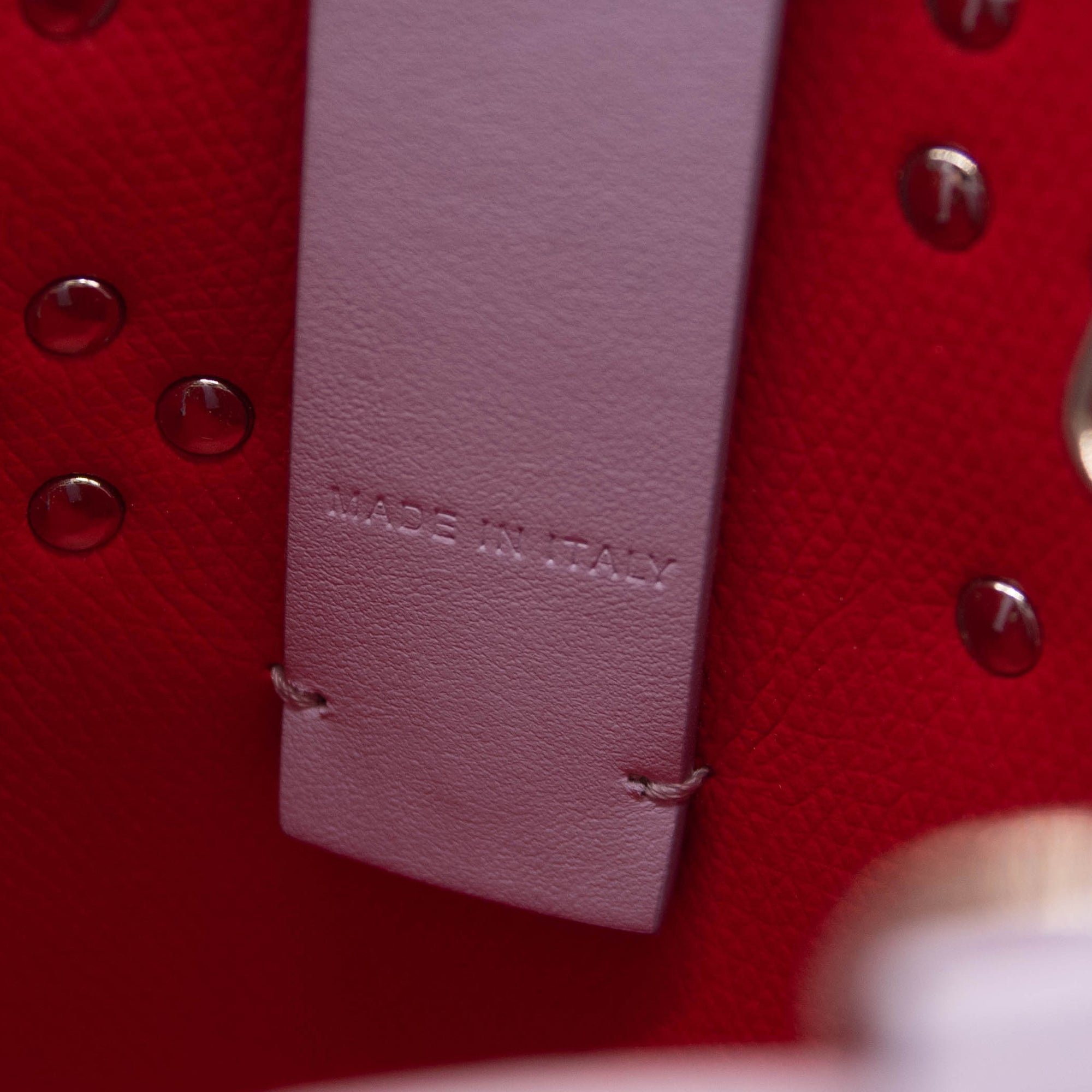 Christian Louboutin Mini Cabata North/South Leather Tote Purple