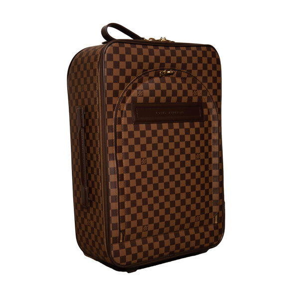 Louis Vuitton Pegase 55 Rolling Luggage Damier Ebene Used (6026)