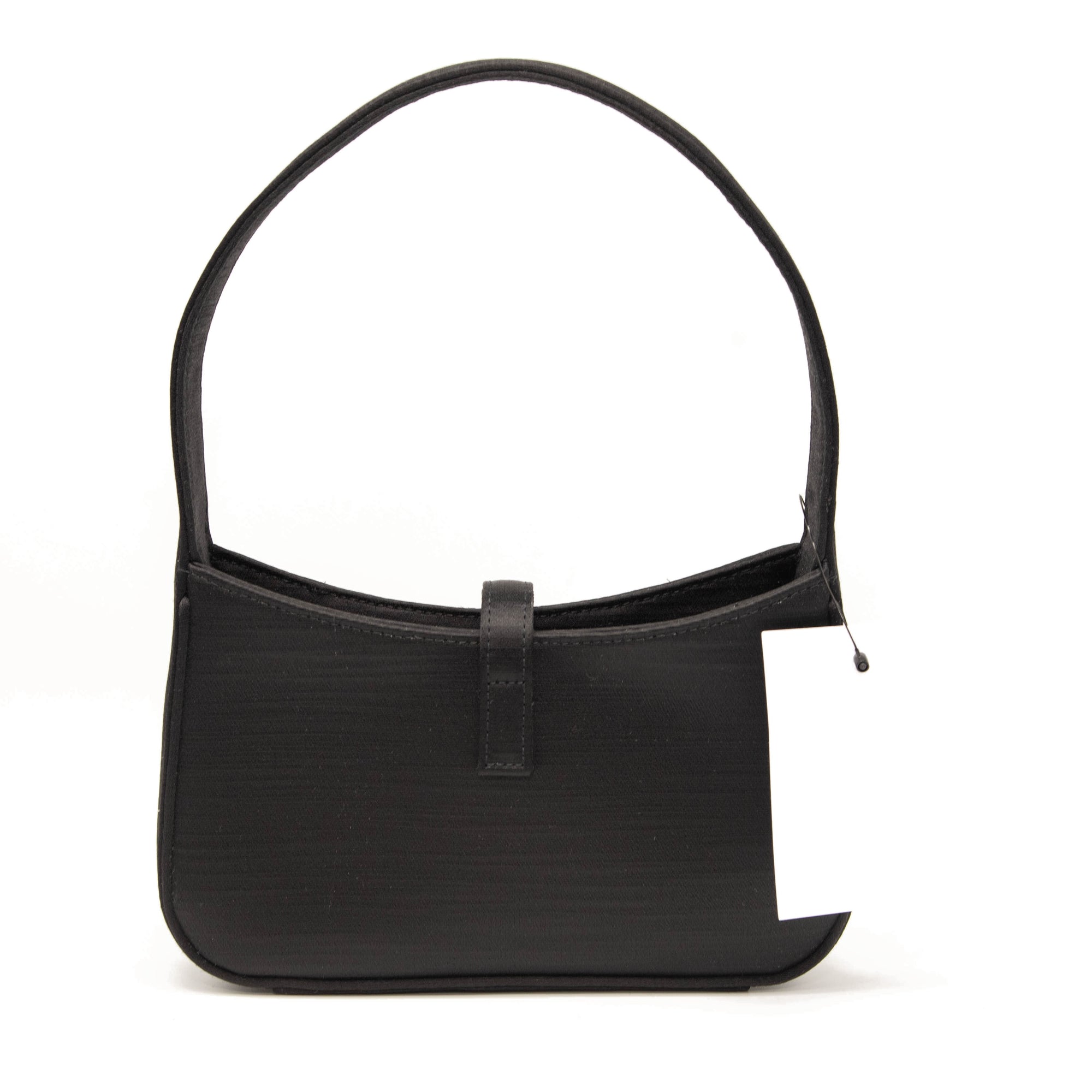 Saint Laurent Le 5 A 7 Mini In Satin Black Shoulder Bag