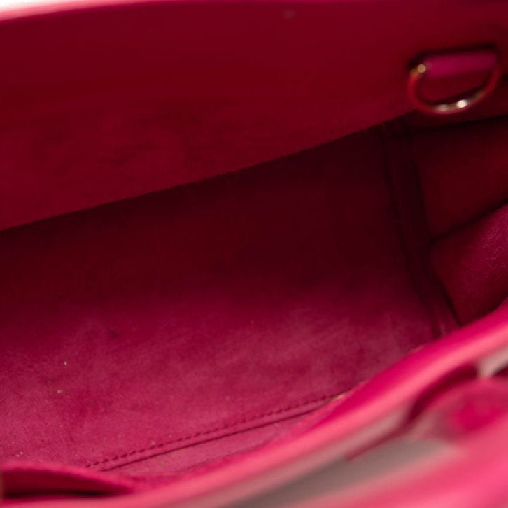 Saint Laurent Calfskin Nano Sac De Jour Lipstick Fuchsia