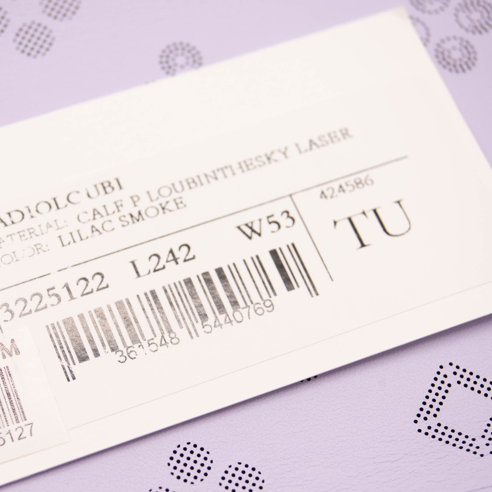 Christian Louboutin Radioloubi Small Leather Crossbody Bag Lilac Perforated