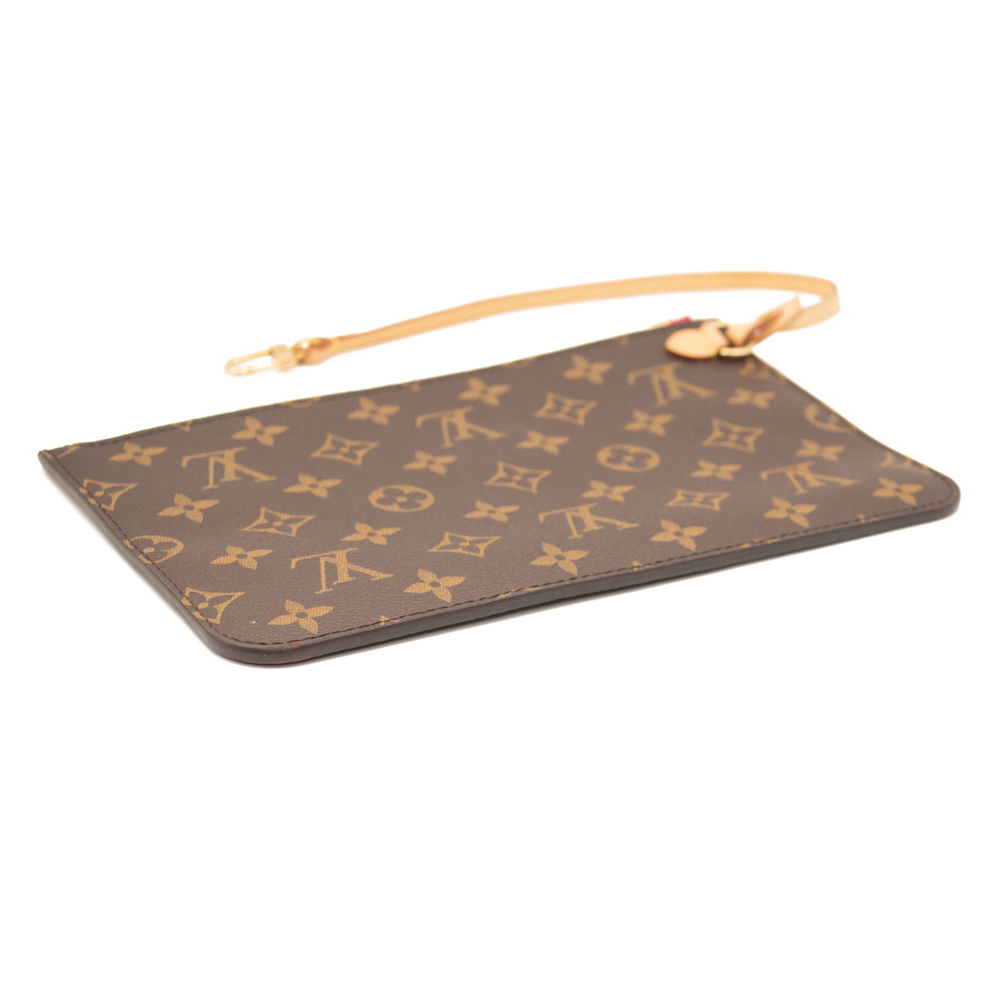 LOUIS VUITTON Monogram Neverfull MM GM Pochette Pivoine
