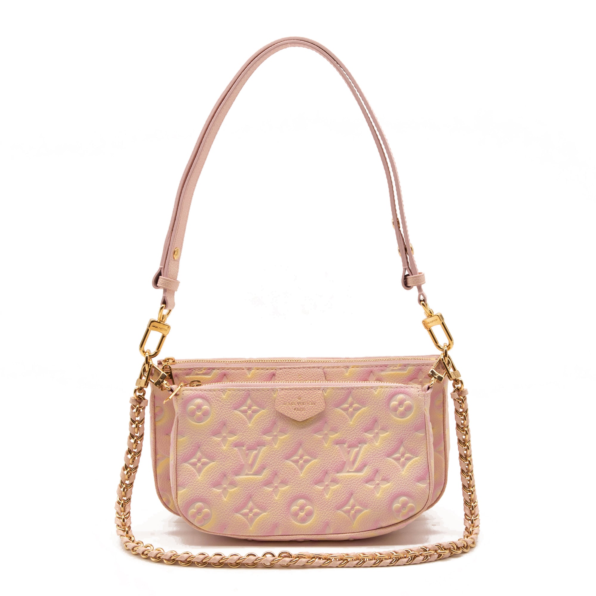 Louis Vuitton Empreinte Monogram Summer Stardust Multi Pochette Accessories Pink