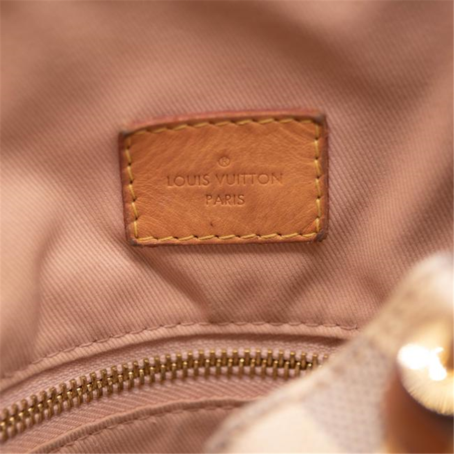 Louis Vuitton Graceful Damier Azur Mm Rose Ballerine White Canvas Tote