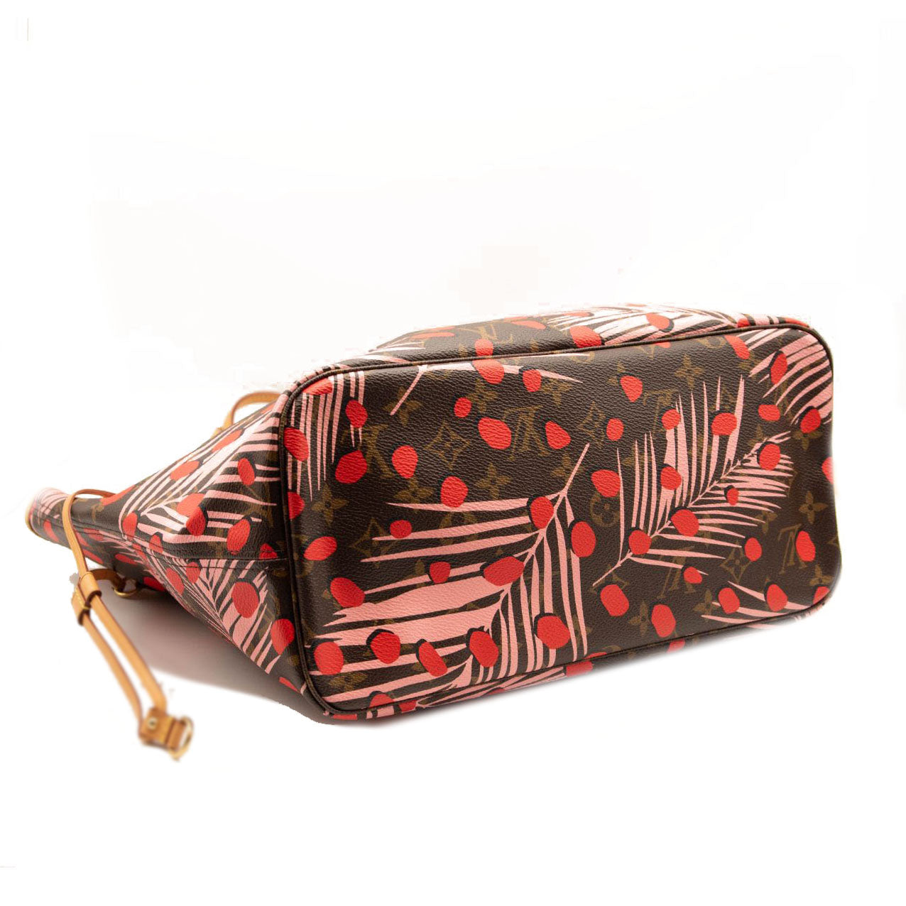 LOUIS VUITTON Monogram Jungle Dots Neo Neverfull MM Sugar Pink Poppy