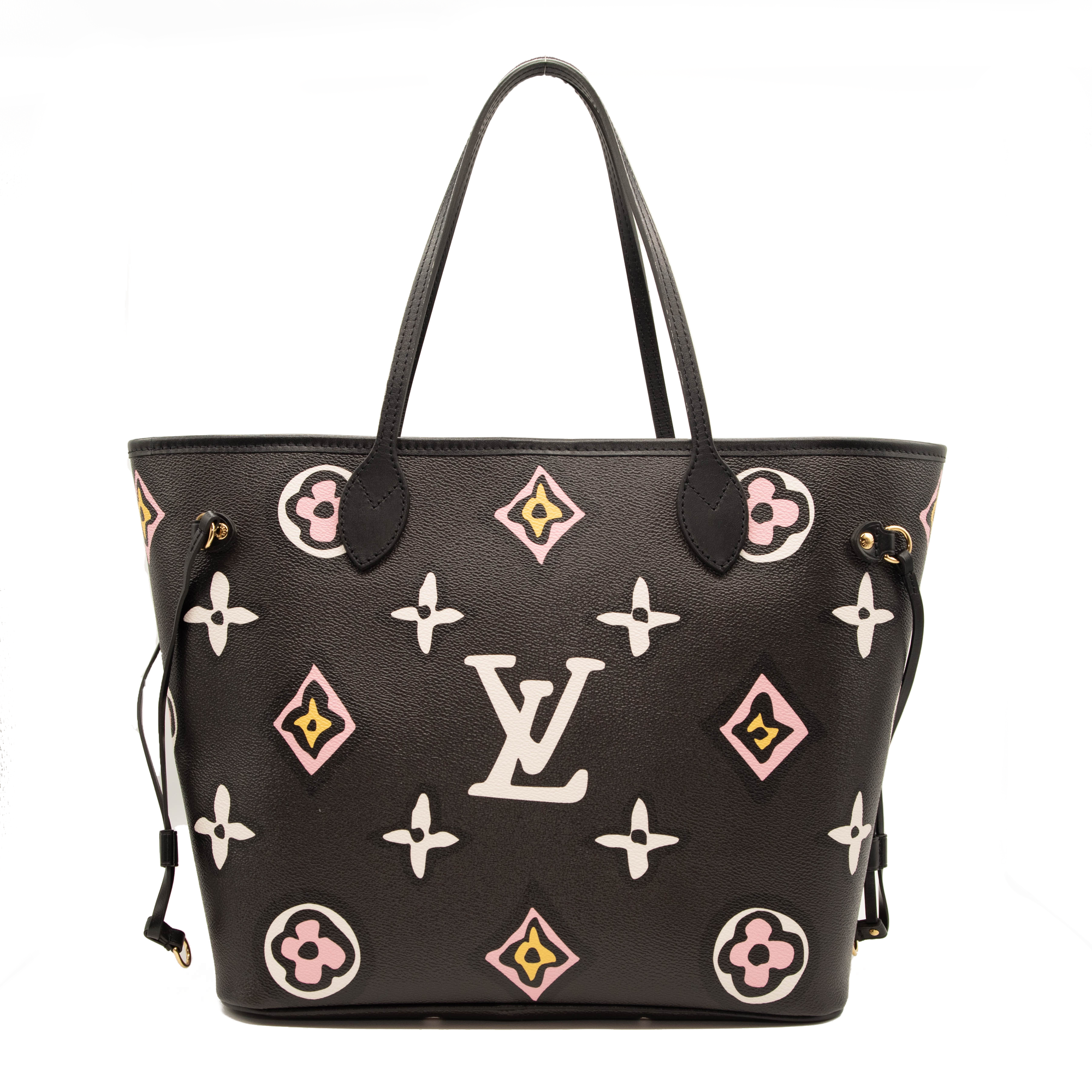 Louis Vuitton Monogram Giant Wild At Heart Neverfull MM Tote Black