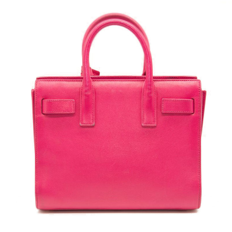 Saint Laurent Calfskin Nano Sac De Jour Lipstick Fuchsia