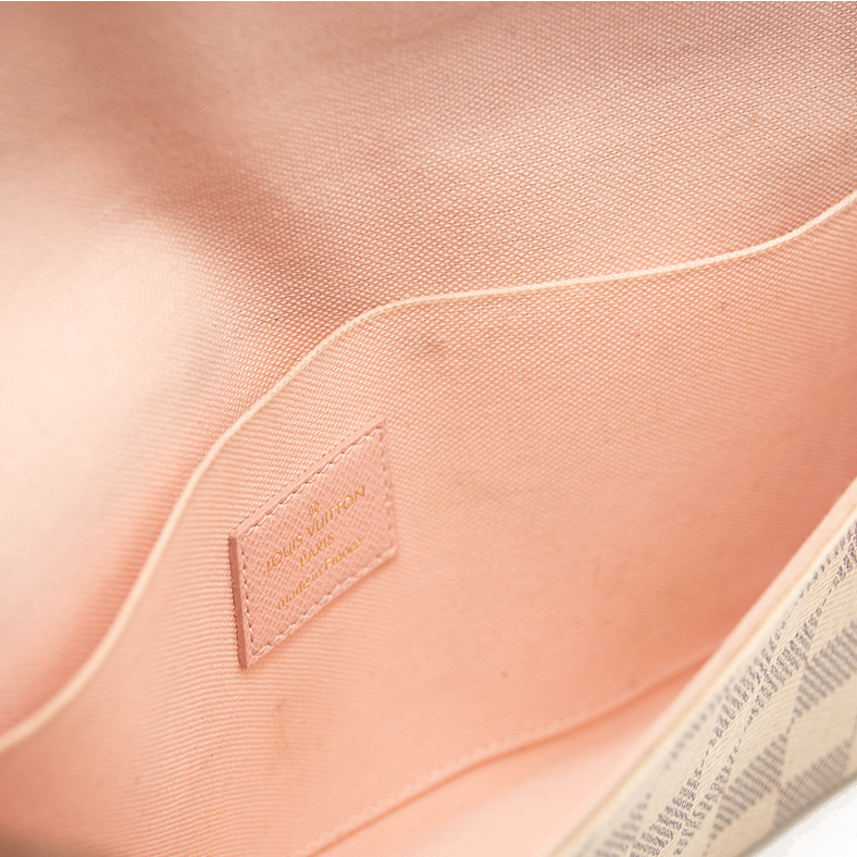 Louis Vuitton Pochette Felicie Zippered Insert Damier Azur Rose Ballerine  Lining - US