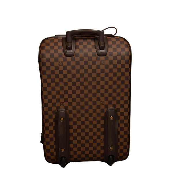 Louis Vuitton Damier Ebene Pegase 55 Rolling Luggage Carry-On Suitcase Bag  861898