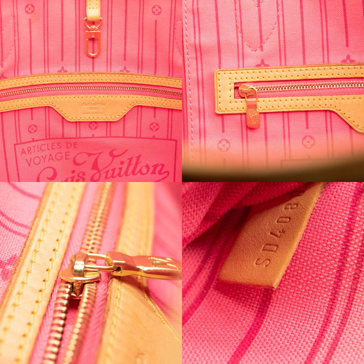 Louis Vuitton Monogram Roses Neverfull MM Tote SD4088