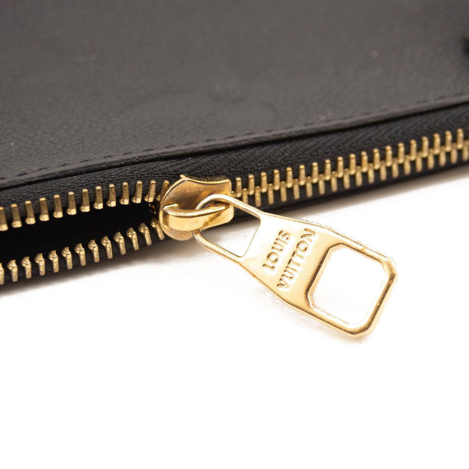 LOUIS VUITTON Empreinte Monogram Giant Neverfull MM Pochette Black