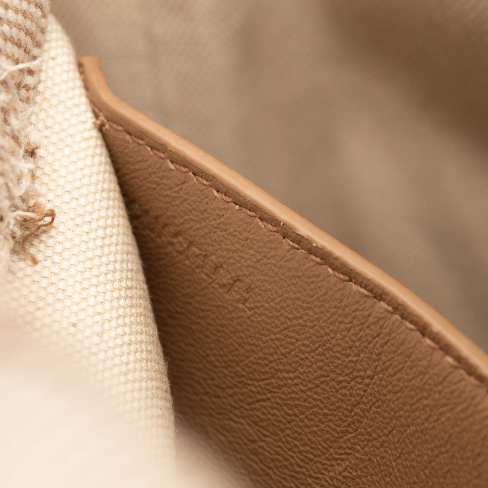 Burberry Small Lola Needle Punch Embroidered Canvas Bucket Bag