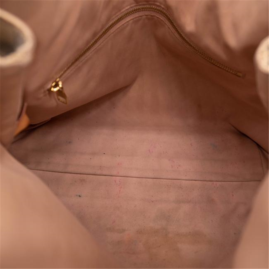 Louis Vuitton Graceful Damier Azur Mm Rose Ballerine White Canvas Tote