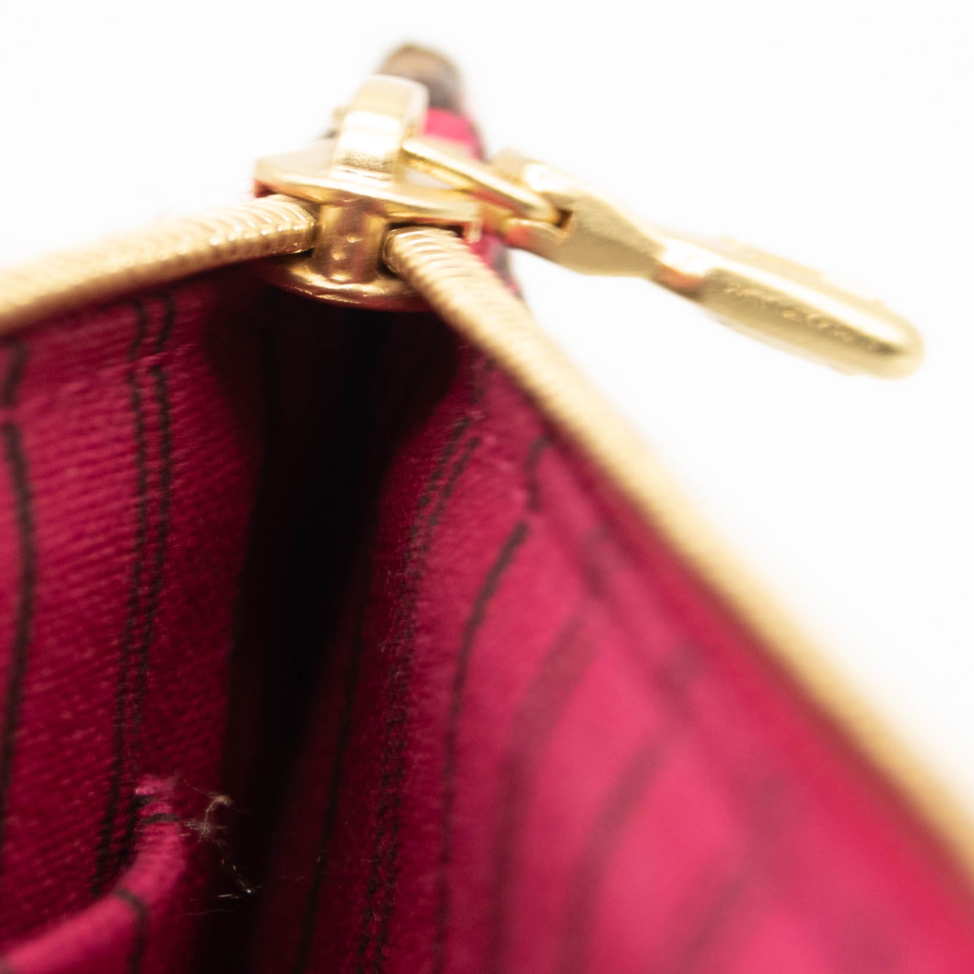 LOUIS VUITTON Monogram Neverfull MM GM Pochette Pivoine