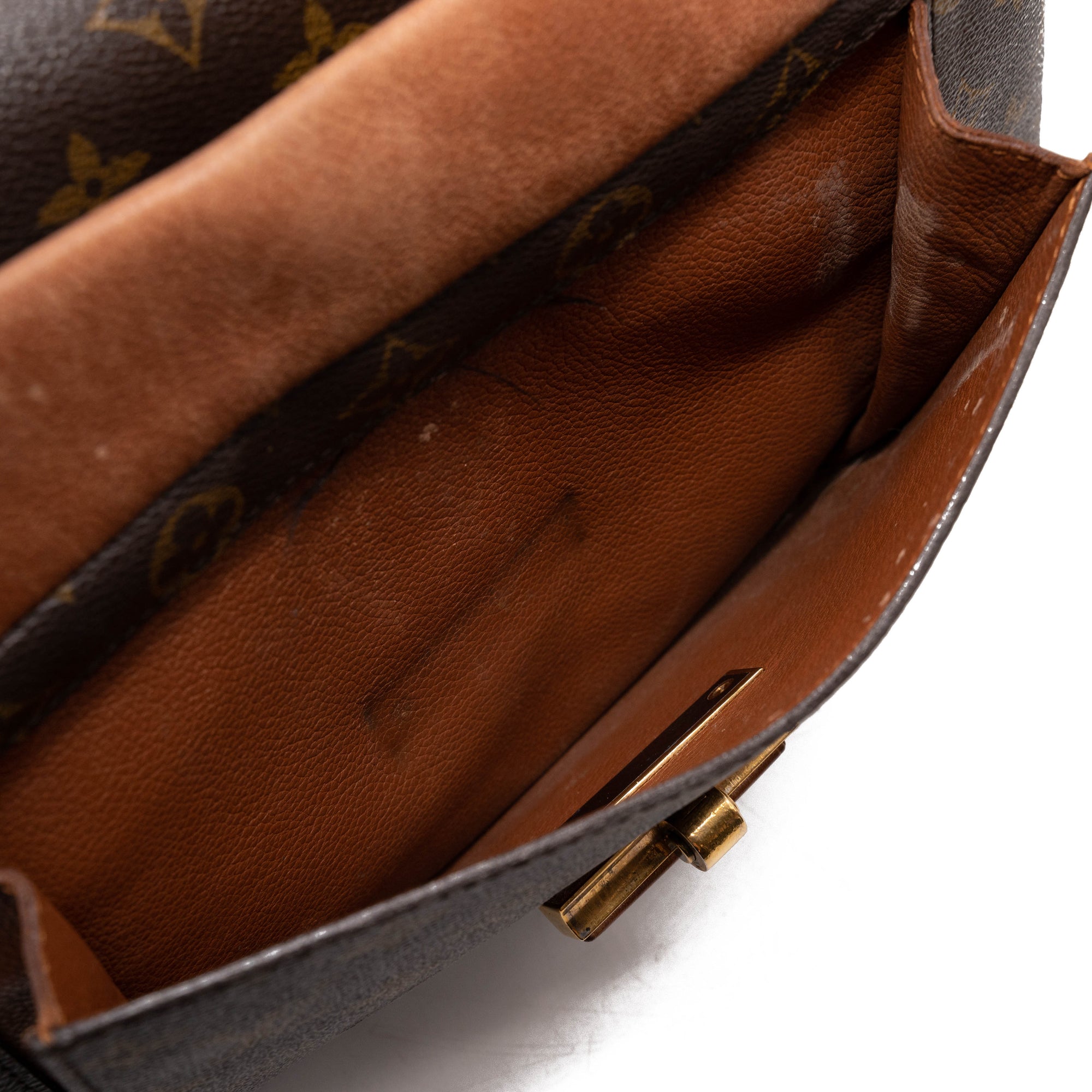 Louis Vuitton Olympe Camel Brown Monogram Canvas Shoulder Bag