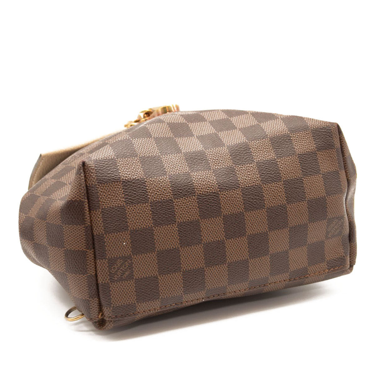 USED Louis Vuitton Clapton Creme Brown Damier Ebene Canvas Backpack