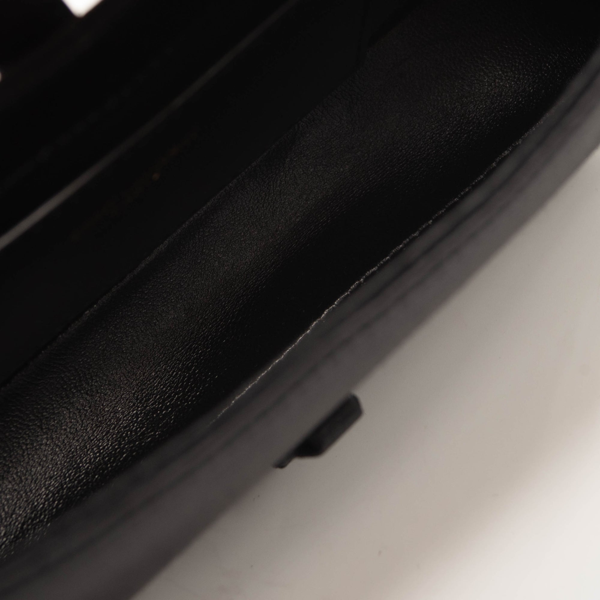 Saint Laurent Le 5 A 7 Mini In Satin Black Shoulder Bag