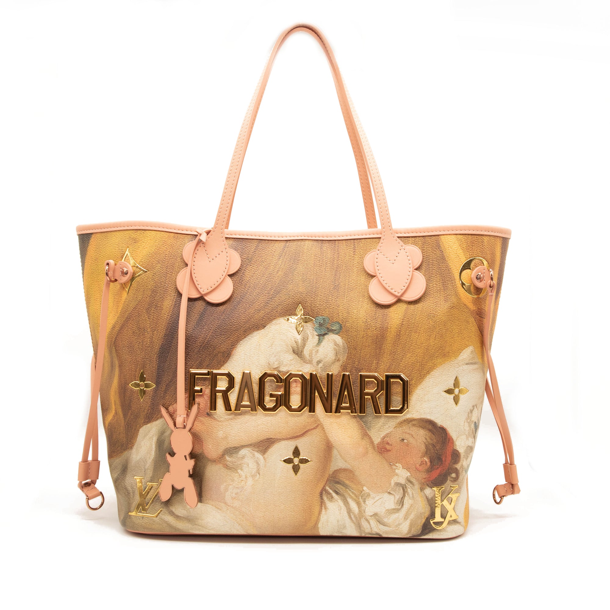 ❤️LOUIS VUITTON & KOONS Masters Collection FRAGONARD Neverfull MM Tote  Bag❤️