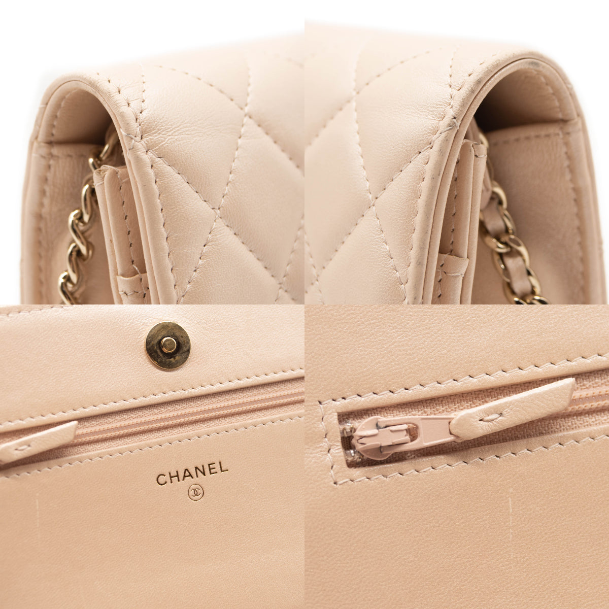 Chanel Quilted Caviar Maxi Classic Double Flap Bag Light Pink