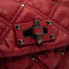 Valentino Small Spikeme Quilted Leather Bag Red