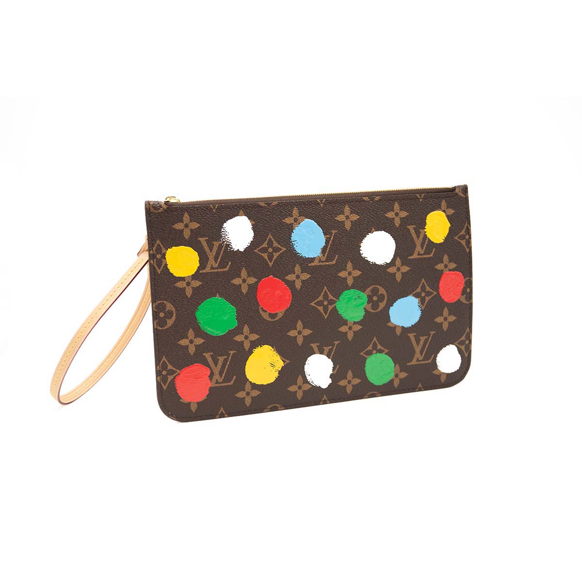 NEW Louis Vuitton Neverfull Pochette Yayoi Kusama Painted Dots Monogram Canvas Large