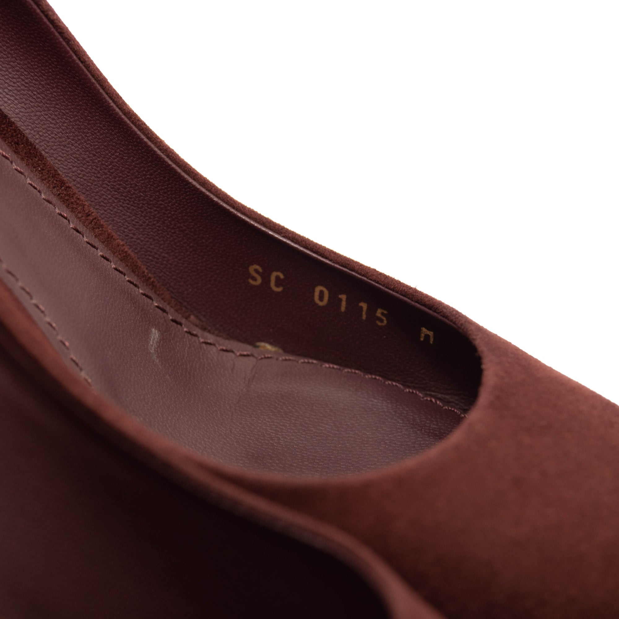 Louis Vuitton Suede Eyeline Pumps 37.5 Amarante