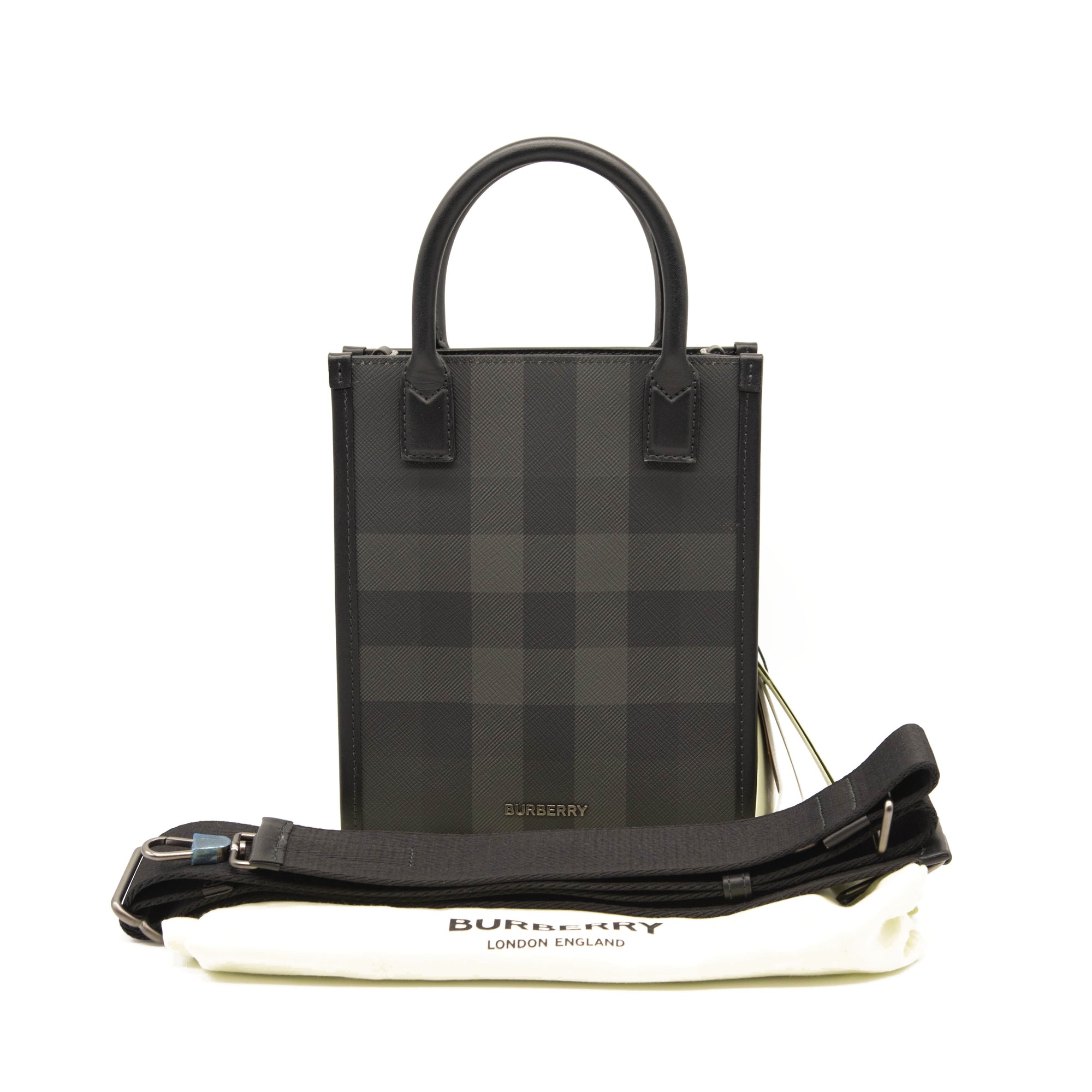 NEW Burberry Denny check-print messenger bag