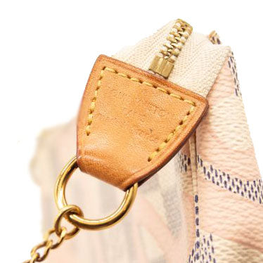 Louis Vuitton Mini Pochette Damier Azur Accessoires Pouch