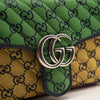 Gucci Monogram Multicolor Matelasse Diagonal Small GG Marmont Shoulder Bag Multicolor