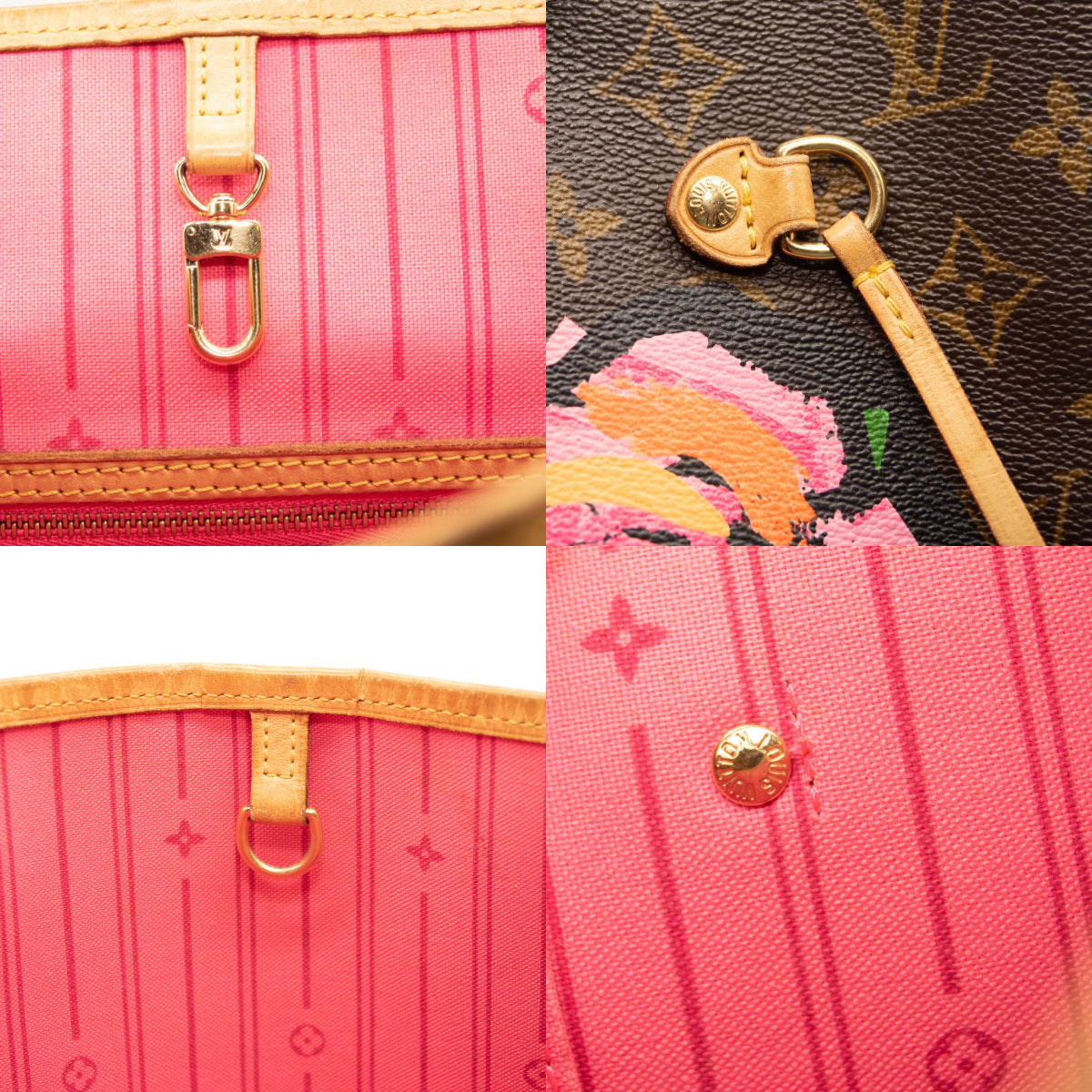Louis Vuitton Monogram Roses Neverfull MM Tote SD4088