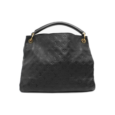 USED Louis Vuitton Empreinte Artsy MM Black Leather Hobo