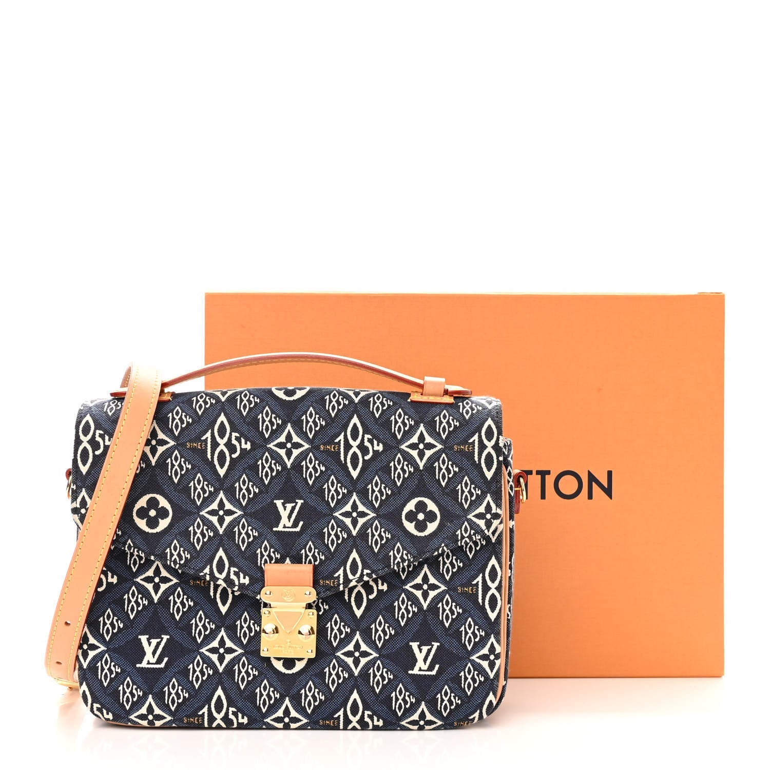 LOUIS VUITTON Jacquard Since 1854 Pochette Metis Blue