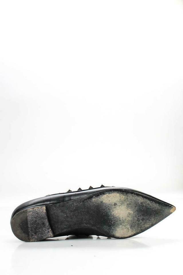 Valentino Black Rockstud Noir Pointy Toe Flats