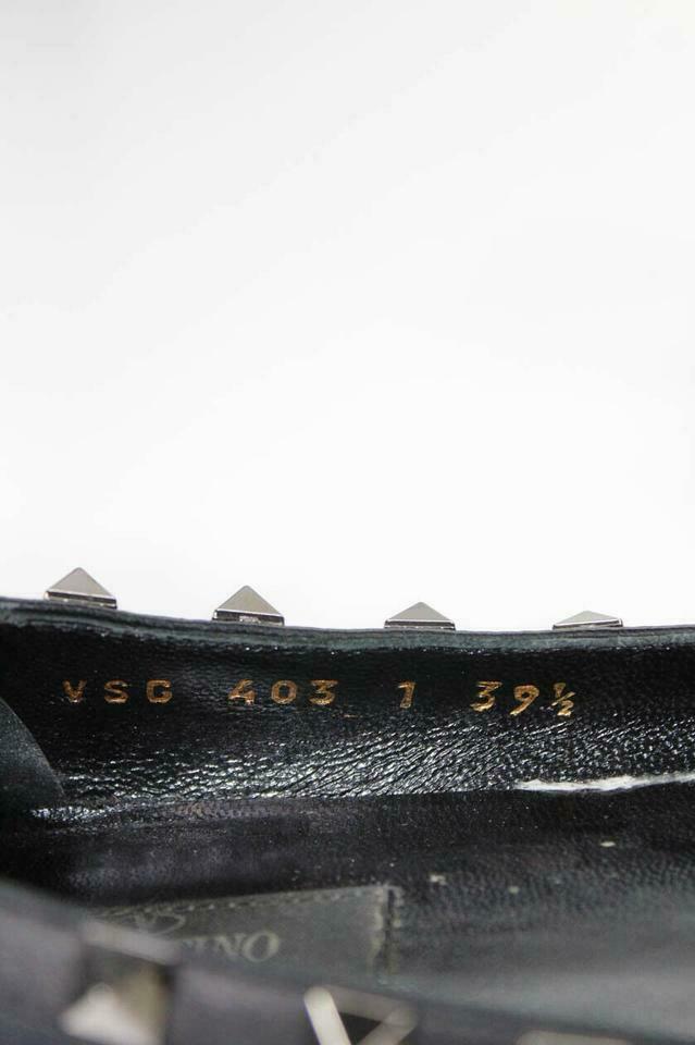 Valentino Black Rockstud Noir Pointy Toe Flats