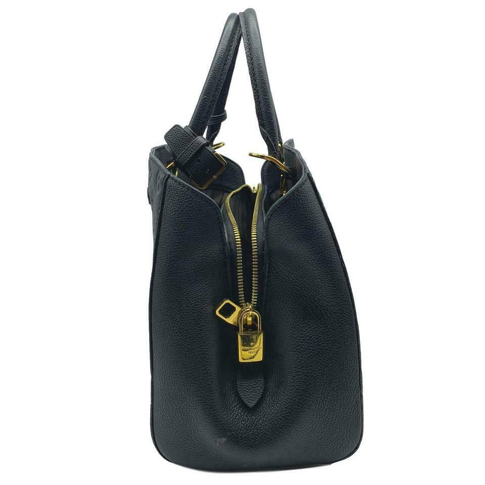 Louis Vuitton Montaigne Black Monogram Empreinte Leather Shoulder Bag