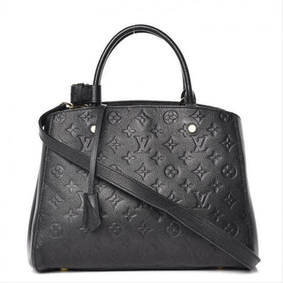 Louis Vuitton Montaigne Black Monogram Empreinte Leather Shoulder Bag -  MyDesignerly